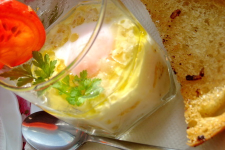 Яйца кокот с луково-сельдерейным кремом: шаг 3