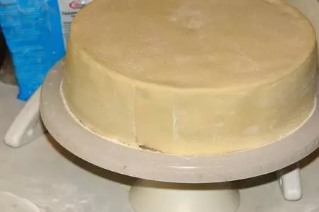 Сказочный смурфный торт: шаг 18