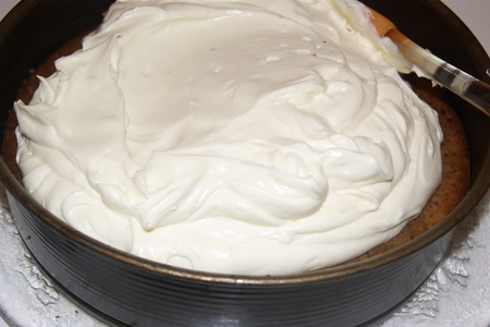 Ореховый пирог (каридопита)  с сырным кремом: шаг 3