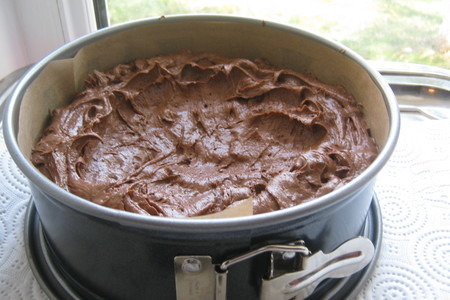 Торт-пирог « шоколадный »с шоколадными чипсами и  в шоколадной панакоте (ultra choc-chip cake).: шаг 5