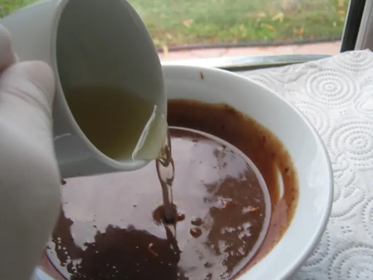 Торт-пирог « шоколадный »с шоколадными чипсами и  в шоколадной панакоте (ultra choc-chip cake).: шаг 8