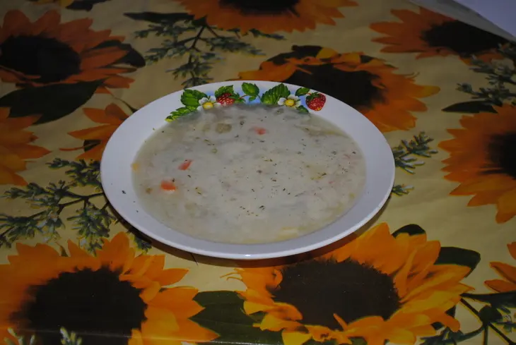 Суп из зеленого горошка с сыром: шаг 1