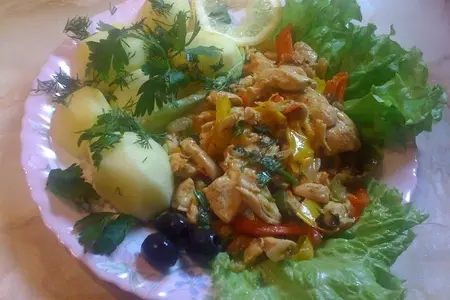 Курочка  в сметанном соусе: шаг 10