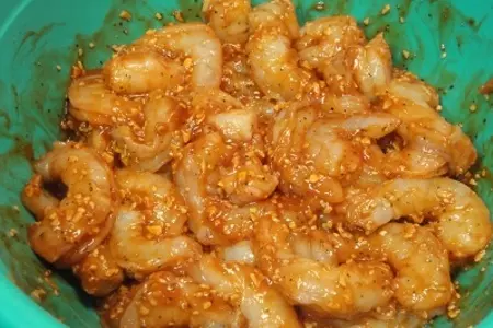 Острые креветки с кукурузой на гриле: шаг 3