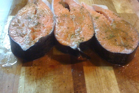 Стейк из лосося с соусом тартар: шаг 2