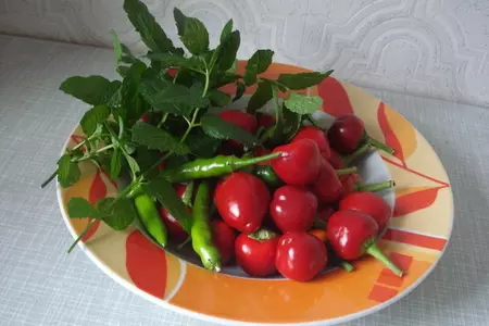 Перец горький "маринованный": шаг 1