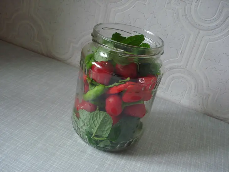 Перец горький "маринованный": шаг 2