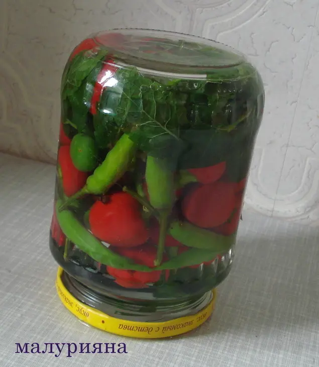 Перец горький "маринованный": шаг 3