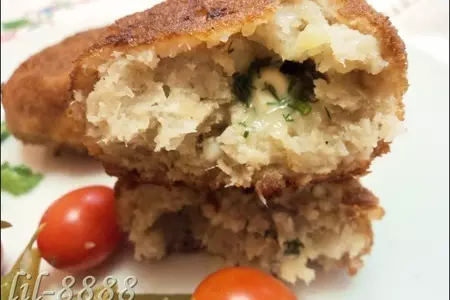 Котлеты из трески с ароматным маслом.: шаг 5