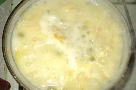 Сырный суп с зеленым горошком: шаг 7