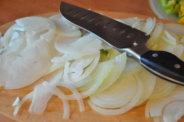 Тушеная печень с овощами: шаг 3