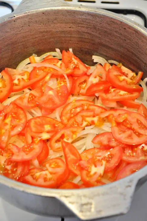 Тушеная печень с овощами: шаг 7