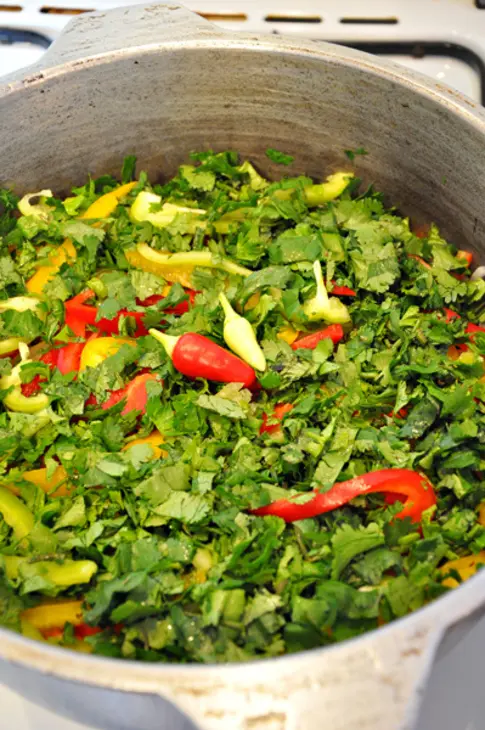 Тушеная печень с овощами: шаг 9