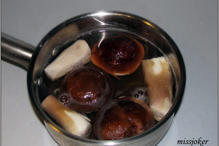 Рулет из рульки с грибным соусом по мотивам vepřová panenka s houbovou omáčkou: шаг 9