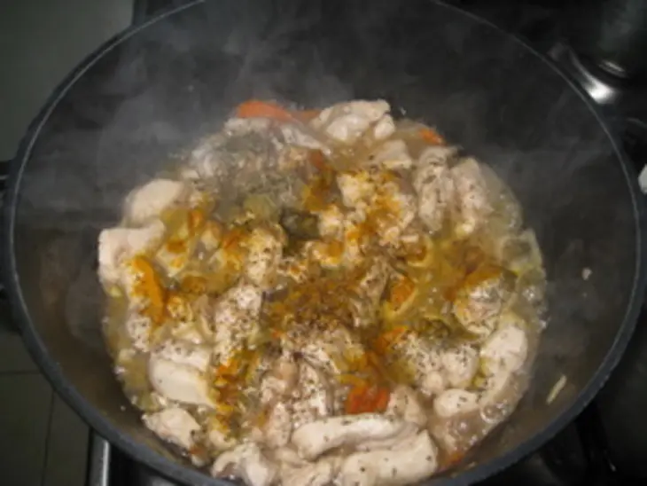 Индюшиная грудинка с овощами.: шаг 8