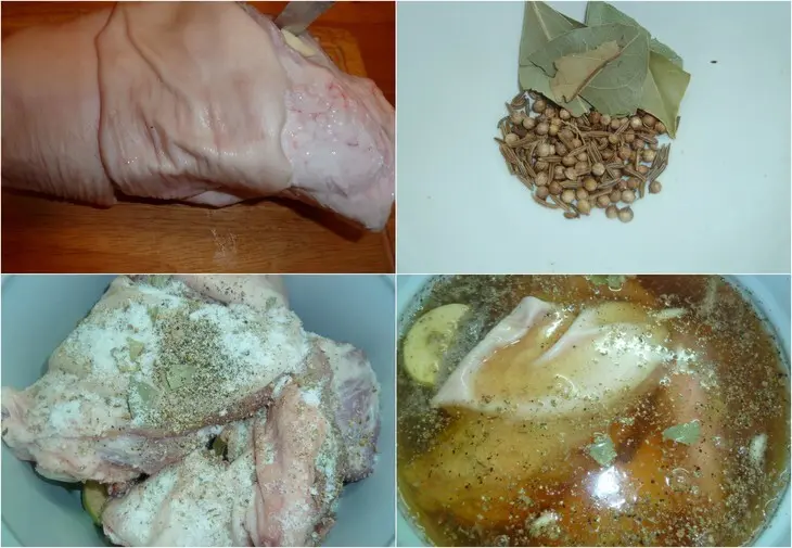 Запеченная рулька с капустой и брамбораками (   vepřové koleno se zelím na českých a bramborakami ): шаг 3