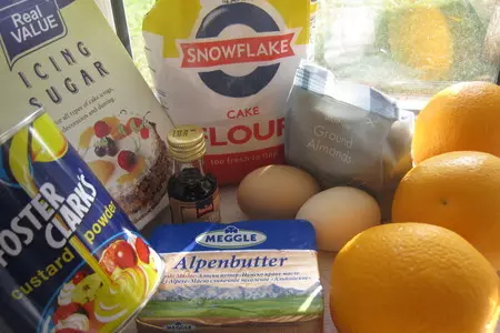 Пирог с апельсиновым кремом ( orange cream cake).: шаг 1