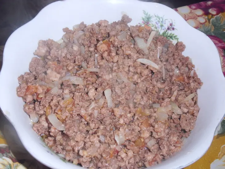 Макаронная запеканка с фаршем и цукини: шаг 3