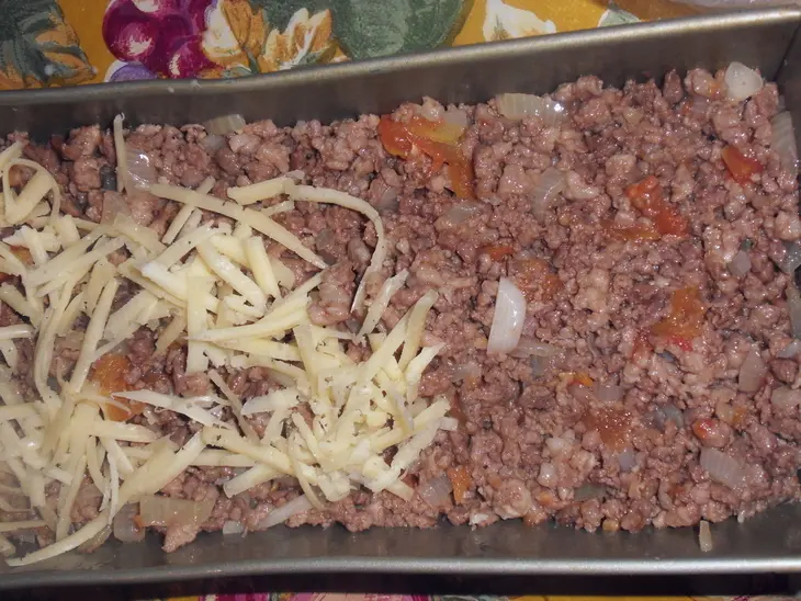 Макаронная запеканка с фаршем и цукини: шаг 6