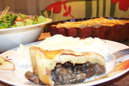 Английский пирог с говядиной, почками и грибами ("english steak &amp; kidney pie").: шаг 20