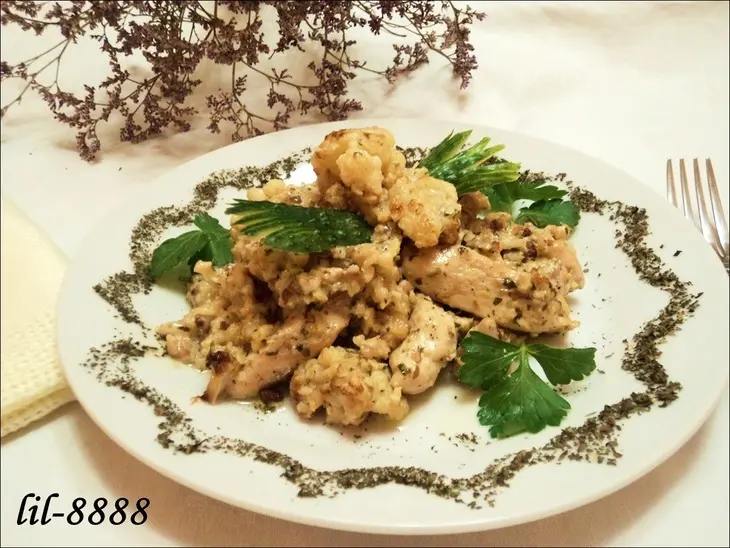 Куриное филе с цветной капустой и миндалем.: шаг 4