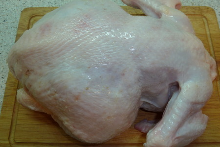 Курица фаршированная как основное блюдо или как праздничная холодная закуска: шаг 2