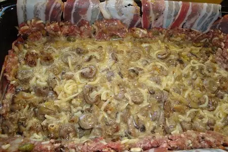 Мясной террин с куриными сердечками: шаг 4