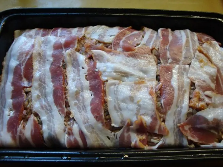 Мясной террин с куриными сердечками: шаг 5