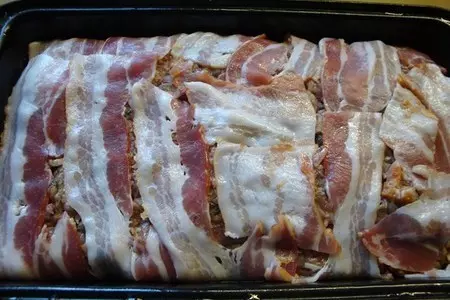 Мясной террин с куриными сердечками: шаг 5