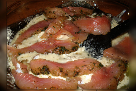 Паста + соус с рыбой, вермутом и сливками: шаг 9