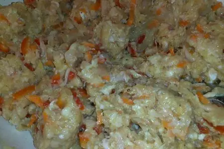 Куриный  или  мясной хлебец: шаг 1