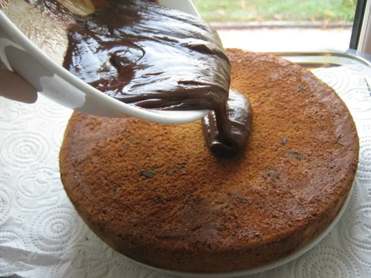 Торт-пирог с шоколадом и кокосом (coconut rough cake).: шаг 7