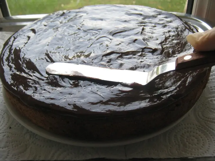 Торт-пирог с шоколадом и кокосом (coconut rough cake).: шаг 8