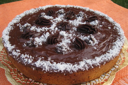 Торт-пирог с шоколадом и кокосом (coconut rough cake).: шаг 9