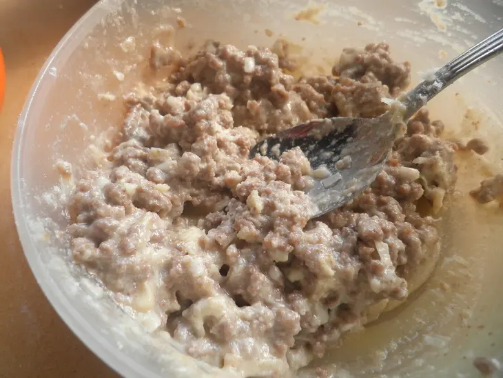 Картофельные ньокки, фаршированные мясом: шаг 1