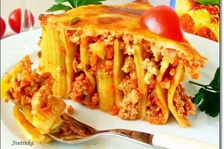 Каннеллони с фаршем, томатами и моцареллой «италия по-русски»: шаг 16