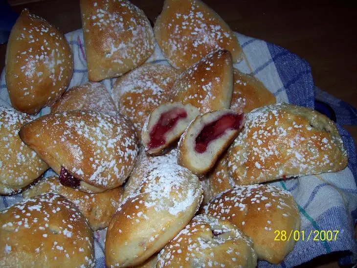 Пироги с яблочно-вишнёвой начинкой.: шаг 13