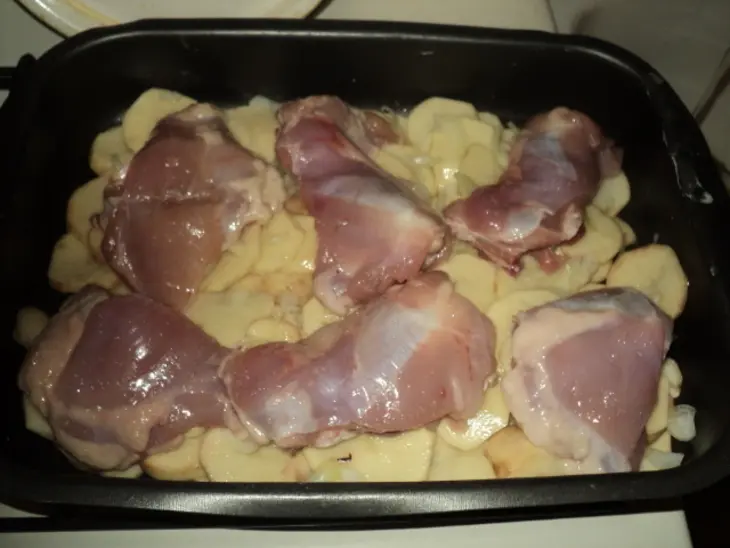 Мясо с картофелем "бонжур": шаг 2