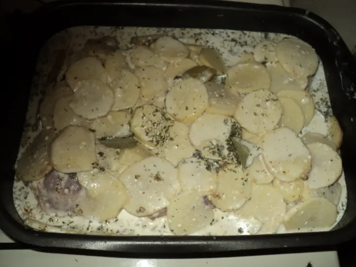 Мясо с картофелем "бонжур": шаг 3