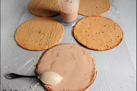 Карамельный торт со сливками.: шаг 12