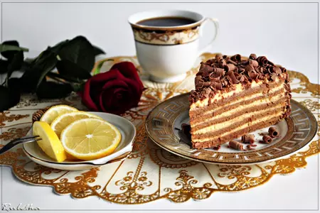 Карамельный торт со сливками.: шаг 18