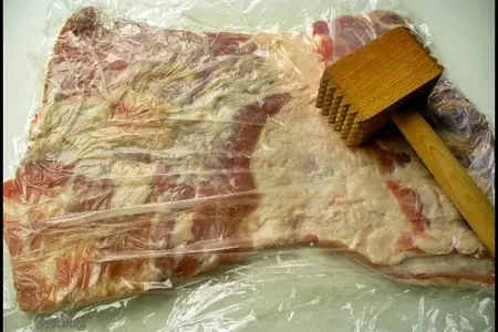Рулет из свиной брюшины с курагой и апельсиновым соком «реабилитация честного свиного имени»: шаг 3
