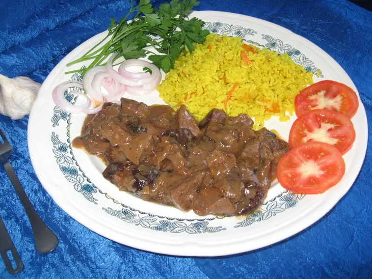 Баранина с черносливом по-арабски: шаг 11