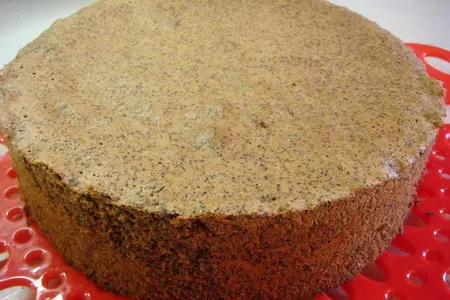 Маковый торт с белым шоколадом и свежими фруктами (без муки): шаг 4