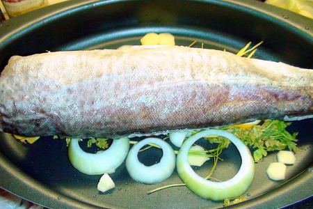 Тёплый салат из чечевицы с печёной рыбой под горчично-лимонной заправкой.: шаг 2
