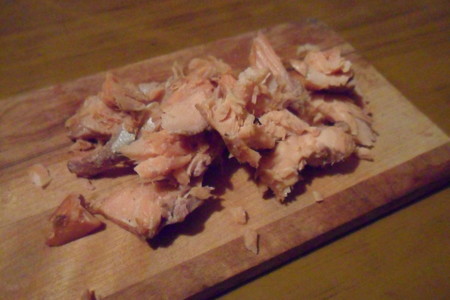 Паста с лососем горячего копчения: шаг 6