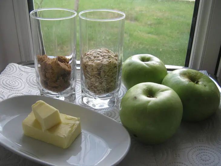 Яблочный кекс с хрустящей корочкой (apple crumble cake), для ирочки!: шаг 2