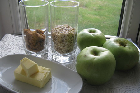 Яблочный кекс с хрустящей корочкой (apple crumble cake), для ирочки!: шаг 2