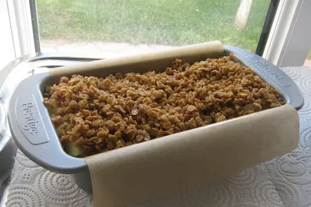Яблочный кекс с хрустящей корочкой (apple crumble cake), для ирочки!: шаг 10