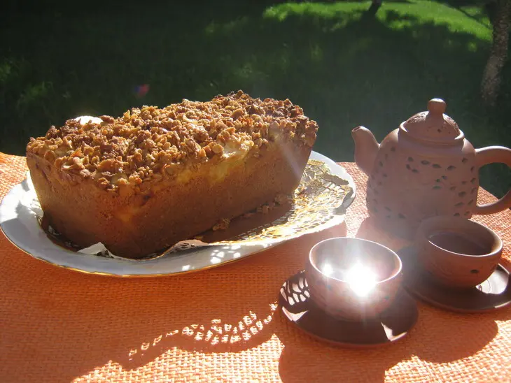 Яблочный кекс с хрустящей корочкой (apple crumble cake), для ирочки!: шаг 12
